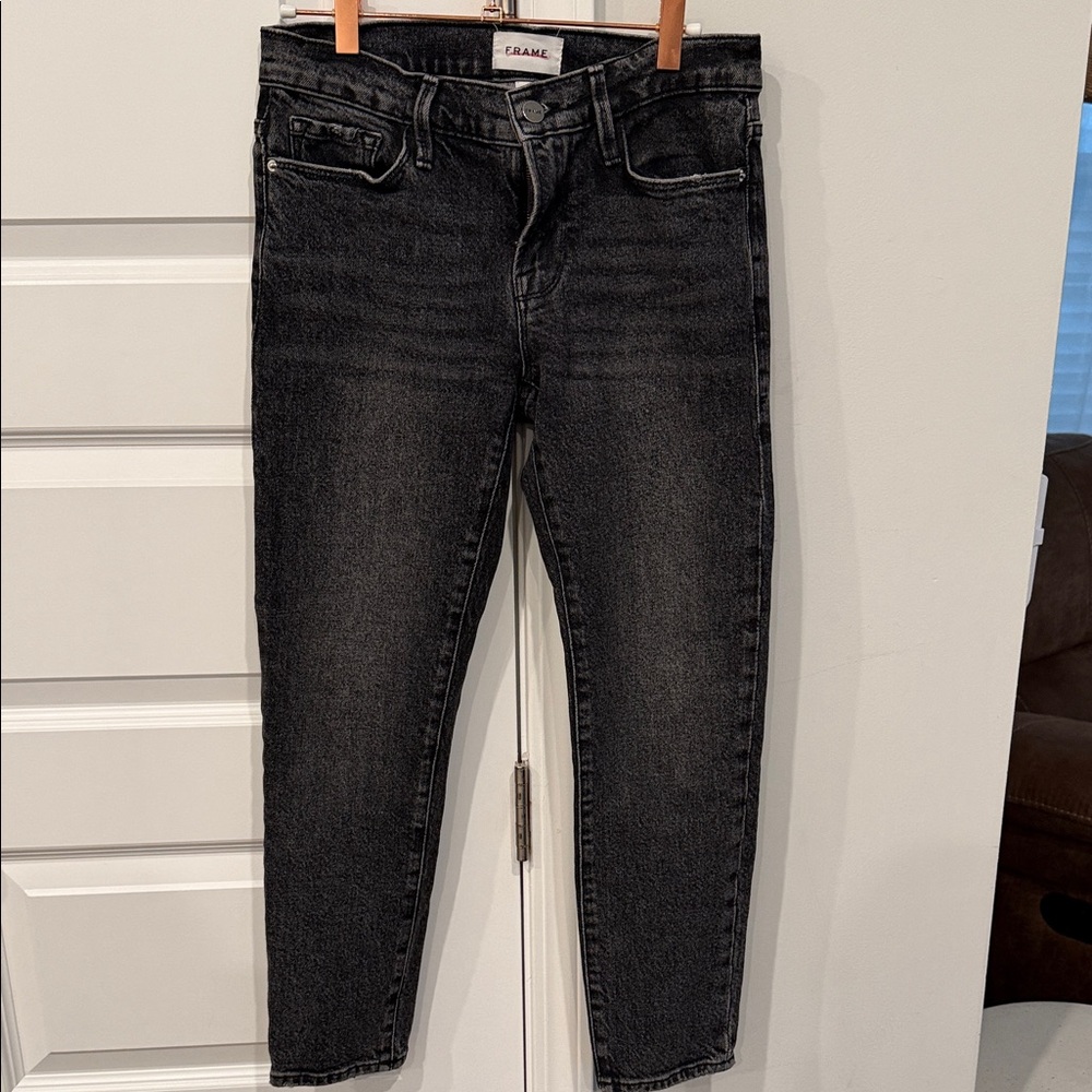Frame Le Garçon Crop Women’s Black Jeans Size 24
